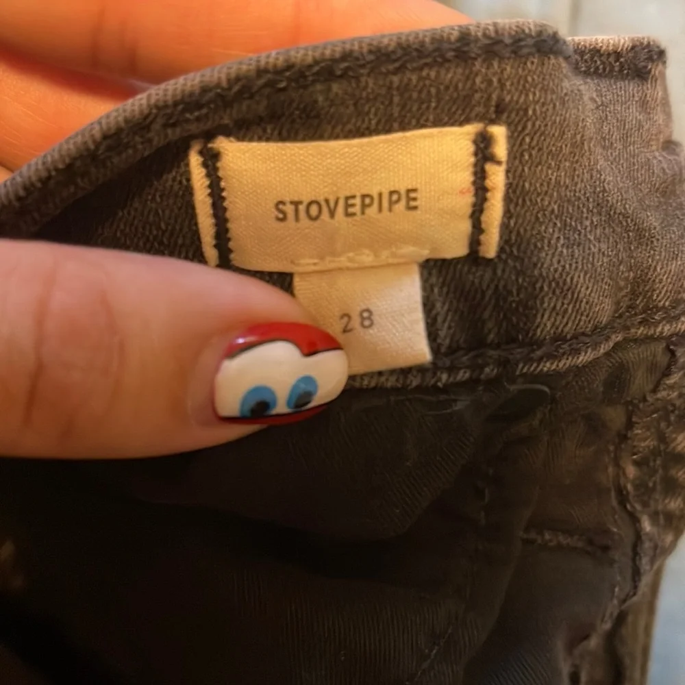 Madewell Stovepipe Jeans in Banberry Wash: Raw-Hem Edition Size 28 - Picture 4 of 8